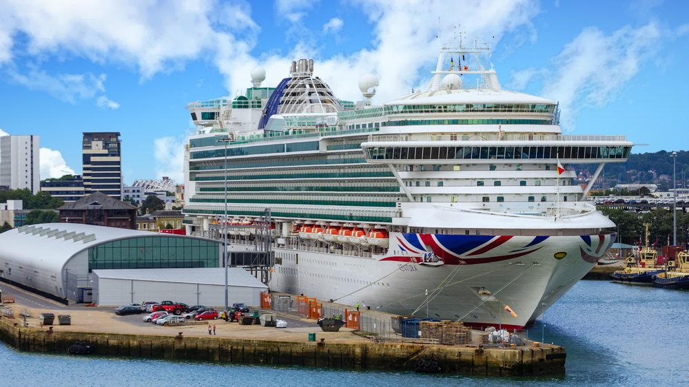 P&O cruise ship in Southampton